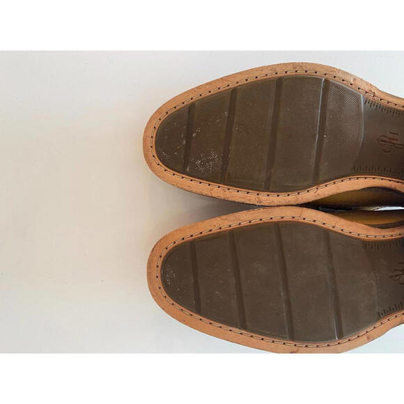 COLE HAAN Size 10 Tan Brogues Leather Brogue Lace Up Shoes - Picture 6 of 9